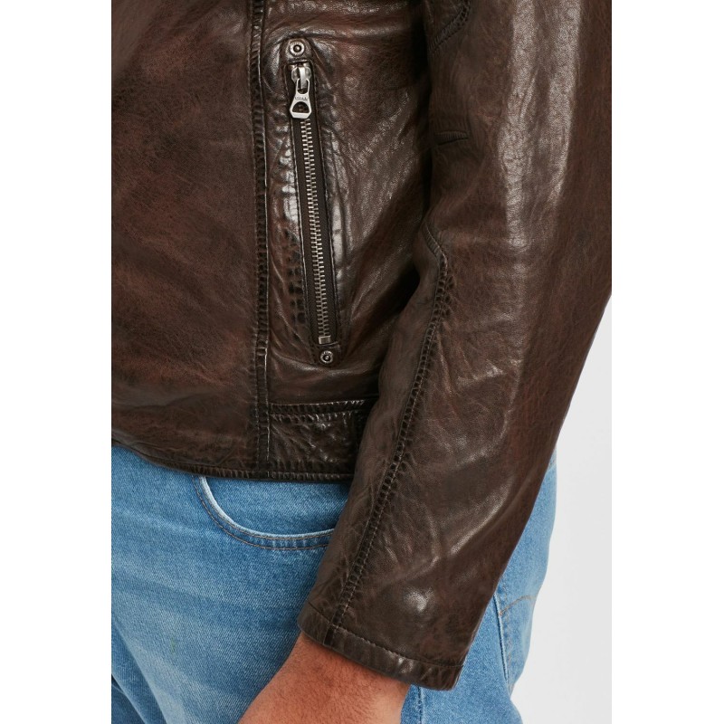 Geaca de Piele Barbati Gipsy Maro Inchis GMJano CF LAPIV – IMBRACAMINTE