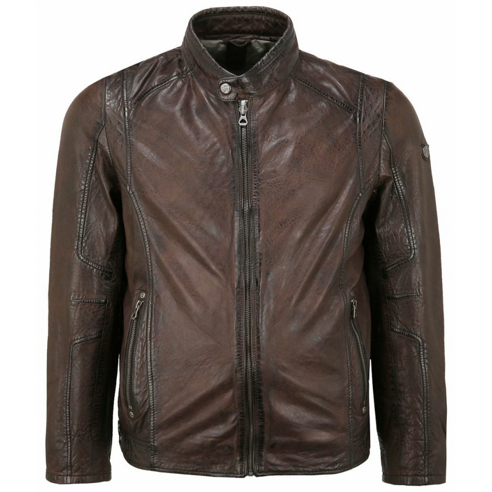 Geaca de Piele Barbati Gipsy Maro Inchis GMJano CF LAPIV Geaca de Piele Barbati Gipsy Maro Inchis GMJano CF LAPIV - readytowear