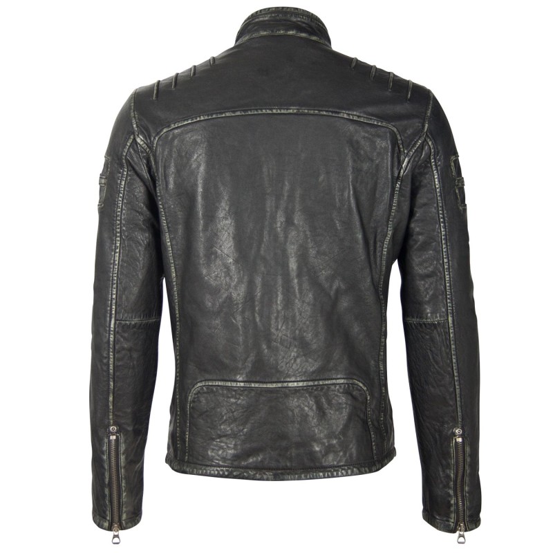 Geaca de Piele Barbati Gipsy Neagra GMJoster SF LABAGV – IMBRACAMINTE