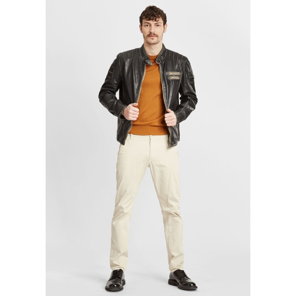 Geaca de Piele Barbati Gipsy Neagra GMJoster SF LABAGV – IMBRACAMINTE