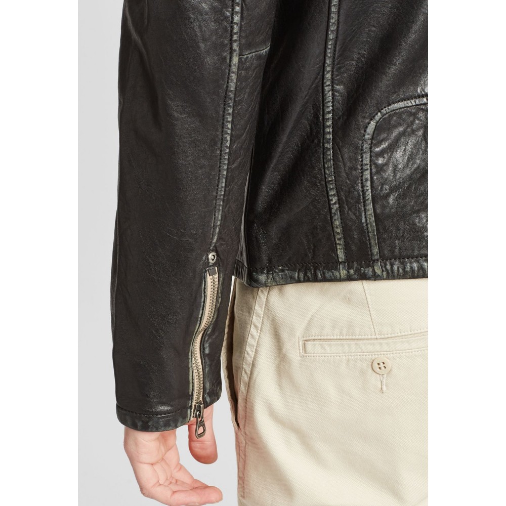Geaca de Piele Barbati Gipsy Neagra GMJoster SF LABAGV Geaca de Piele Barbati Gipsy Neagra GMJoster SF LABAGV - readytowear.ro