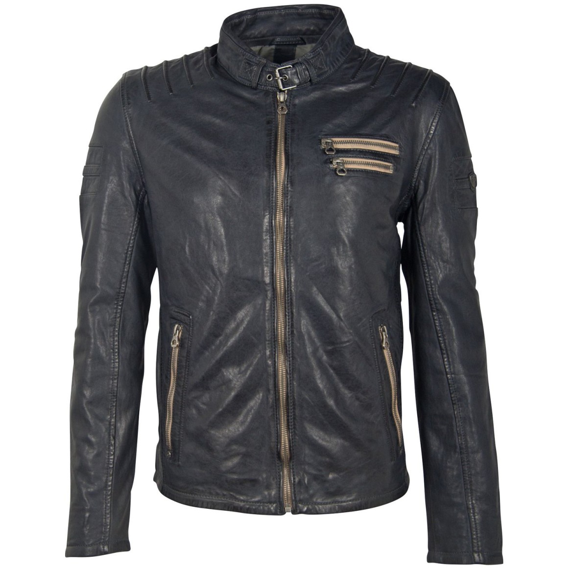 Geaca de Piele Barbati Gipsy Bleumarin GMJoster SF LABAGV – IMBRACAMINTE