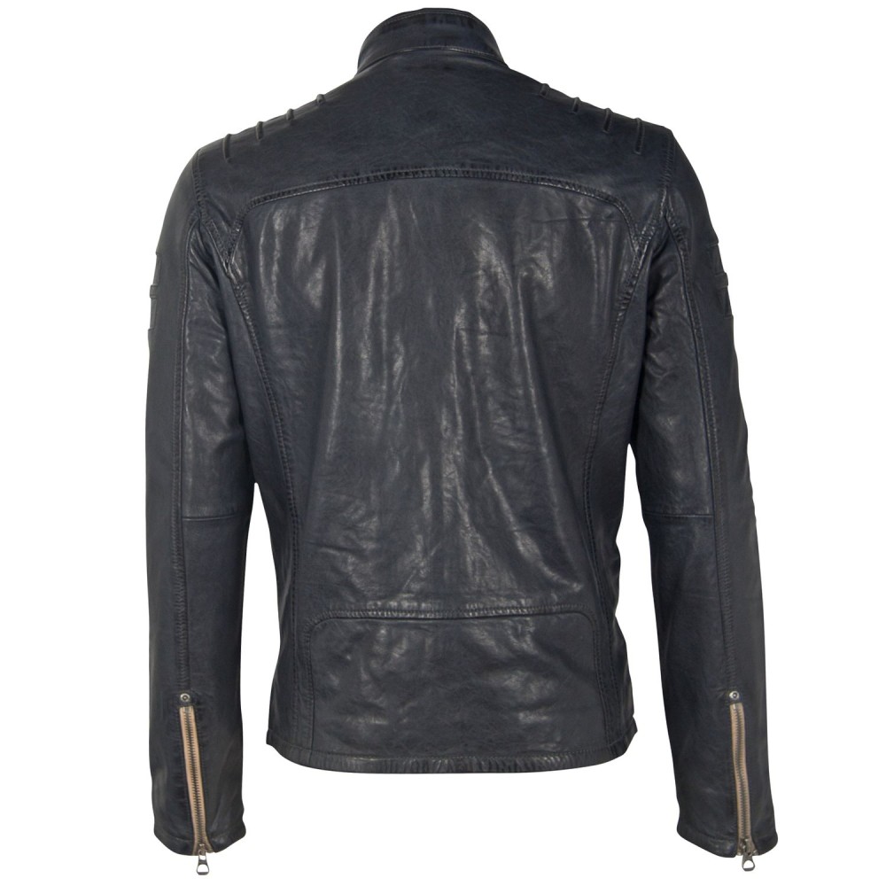 Geaca de Piele Barbati Gipsy Bleumarin GMJoster SF LABAGV geci de piele - readytowear.ro