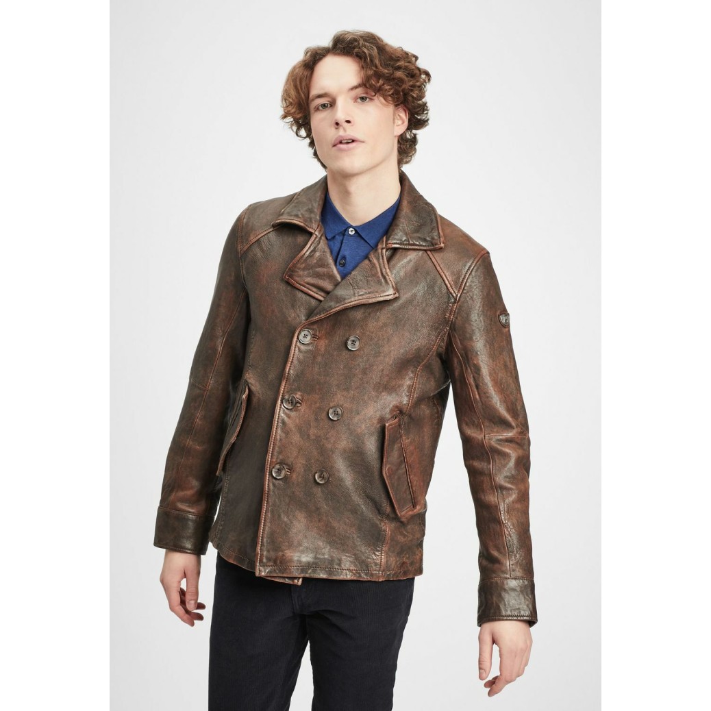 Geaca de Piele Naturala Barbati Gipsy Maro Antic GMKelton LANTV W – IMBRACAMINTE