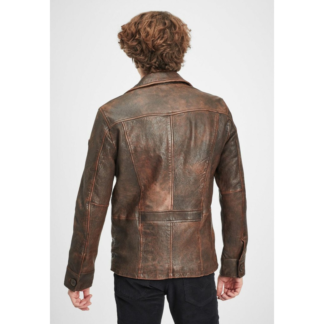 Geaca de Piele Naturala Barbati Gipsy Maro Antic GMKelton LANTV W – IMBRACAMINTE