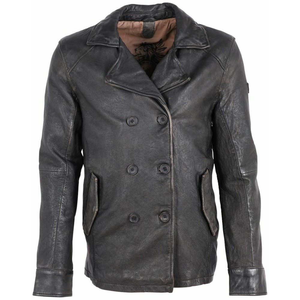 Geaca de Piele Barbati Gipsy Negru Antic GMKelton LANTV W Geaca de Piele Barbati Gipsy Negru Antic GMKelton LANTV W - readytowear.ro