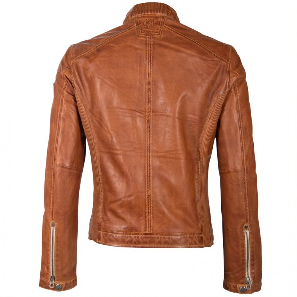 Geaca de Piele Barbati Gipsy Coniac GMMenny LAHOV Geaca de Piele Barbati Gipsy Coniac GMMenny LAHOV - readytowear.ro