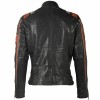 Geaca de Piele Barbati Gipsy Negru/Portocaliu GMNasdo SF LVV - readytowear.ro