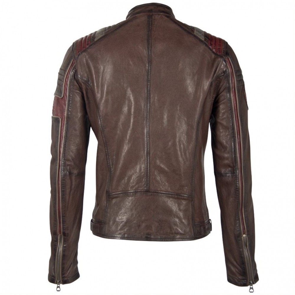 Geaca de Piele Barbati Gipsy Maro Inchis/Visiniu GMNasdo SF LVV Geaca de Piele Barbati Gipsy Maro Inchis/Visiniu GMNasdo SF LVV - readytowear.ro