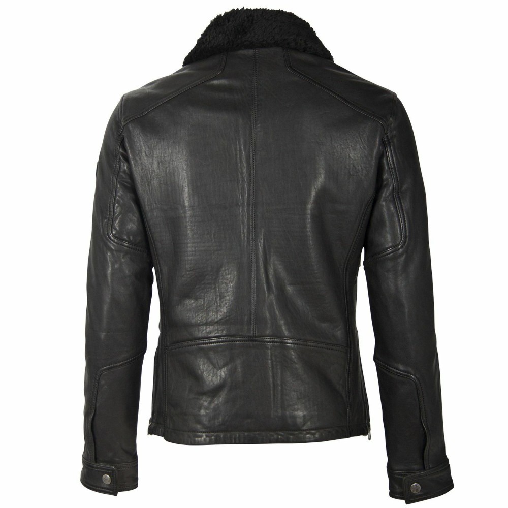 Geaca de Piele Barbati Gipsy Neagra GMOysto LHUV W Geaca de Piele Barbati Gipsy Neagra GMOysto LHUV W - readytowear.ro