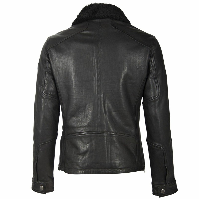 Geaca de Piele Barbati Gipsy Neagra GMOysto LHUV W – IMBRACAMINTE