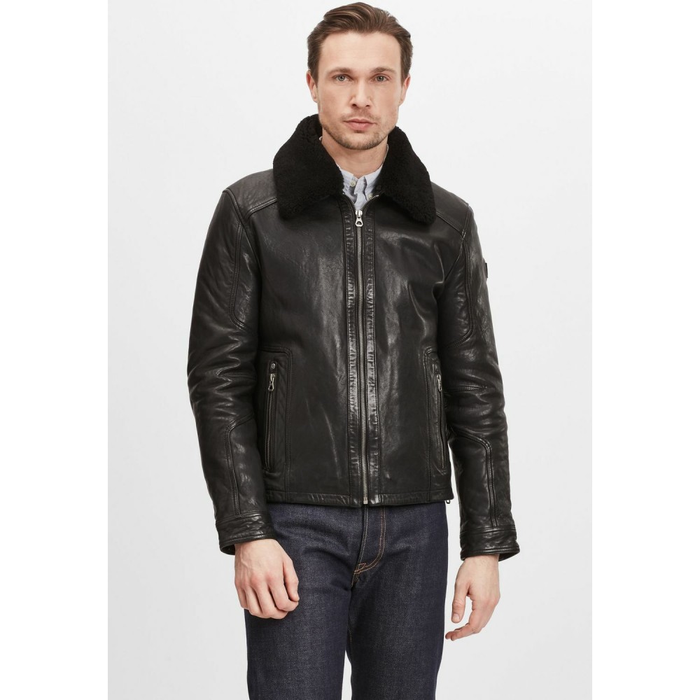 Geaca de Piele Barbati Gipsy Neagra GMOysto LHUV W Geaca de Piele Barbati Gipsy Neagra GMOysto LHUV W - readytowear.ro
