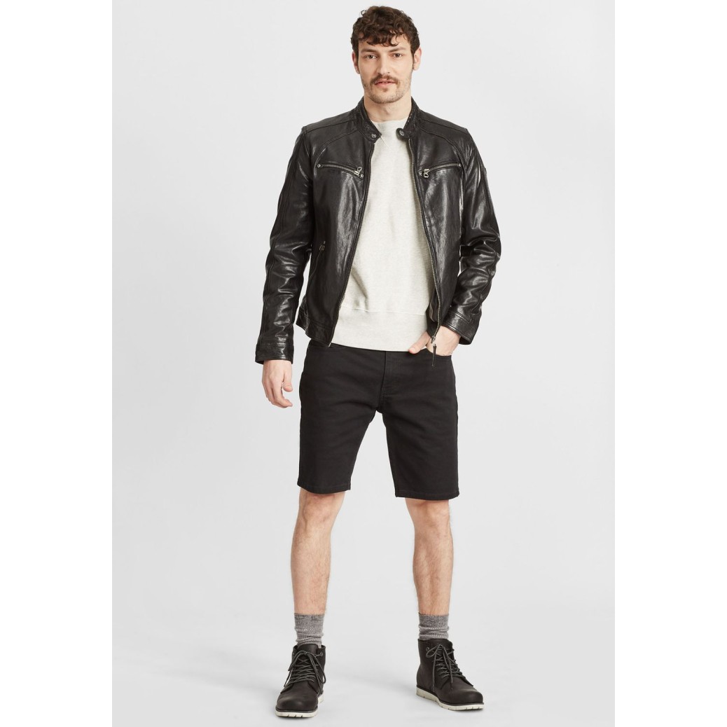 Geaca de Piele Barbati Gipsy Neagra GMTayson LONTV – IMBRACAMINTE