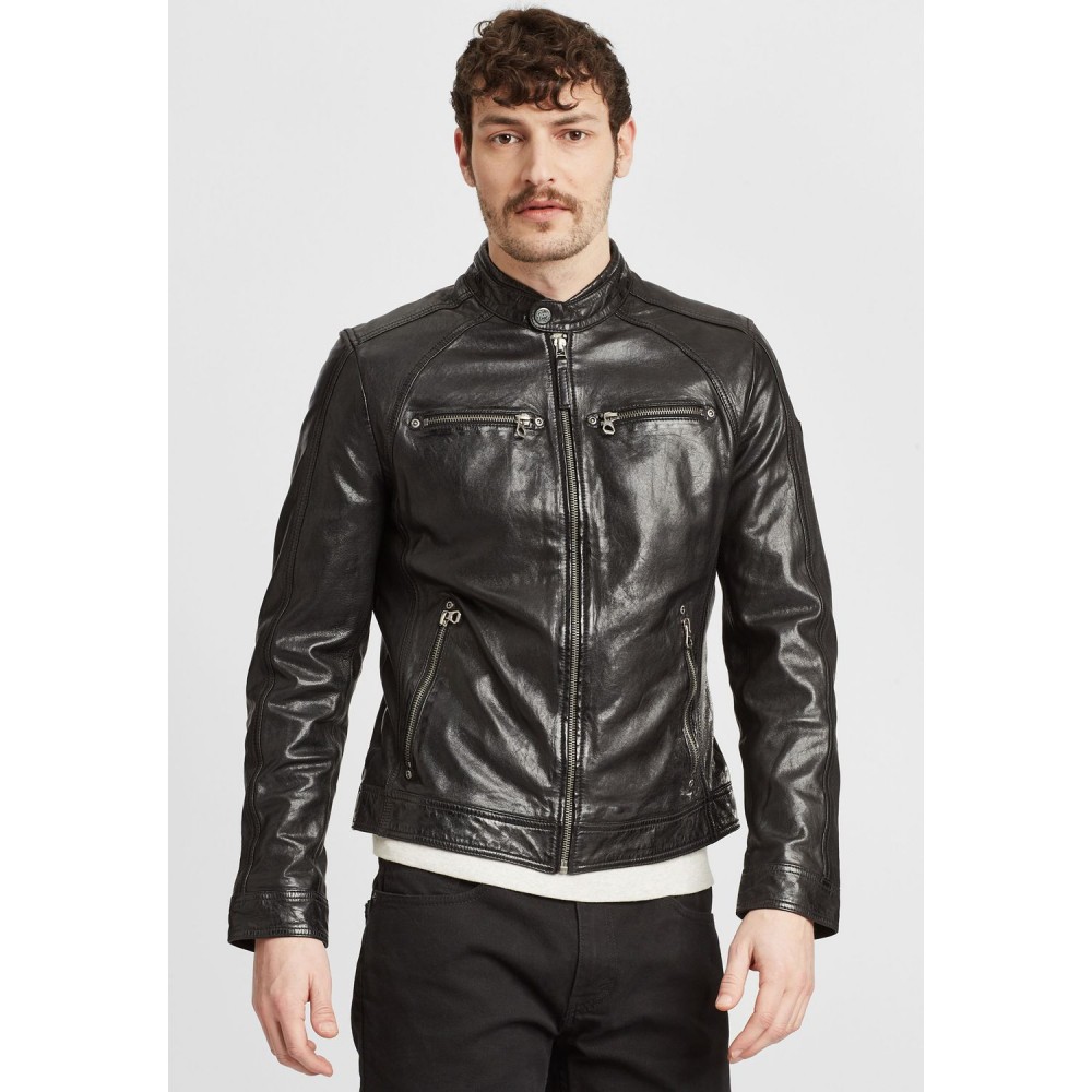 Geaca de Piele Barbati Gipsy Neagra GMTayson LONTV Geaca de Piele Barbati Gipsy Neagra GMTayson LONTV - readytowear.ro