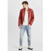 Geaca de Piele Barbati Gipsy Caramizie GMTayson LONTV geci de piele - readytowear.ro