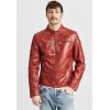 Geaca de Piele Barbati Gipsy Caramizie GMTayson LONTV geci de piele - readytowear.ro
