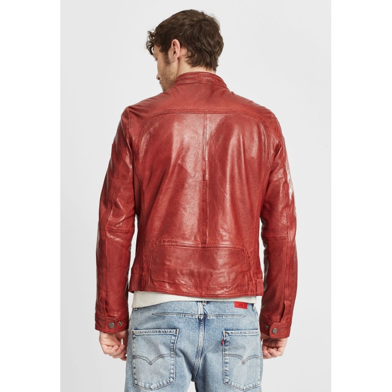 Geaca de Piele Barbati Gipsy Caramizie GMTayson LONTV – IMBRACAMINTE Geaca de Piele Barbati Gipsy Caramizie GMTayson LONTV – IMBRACAMINTE