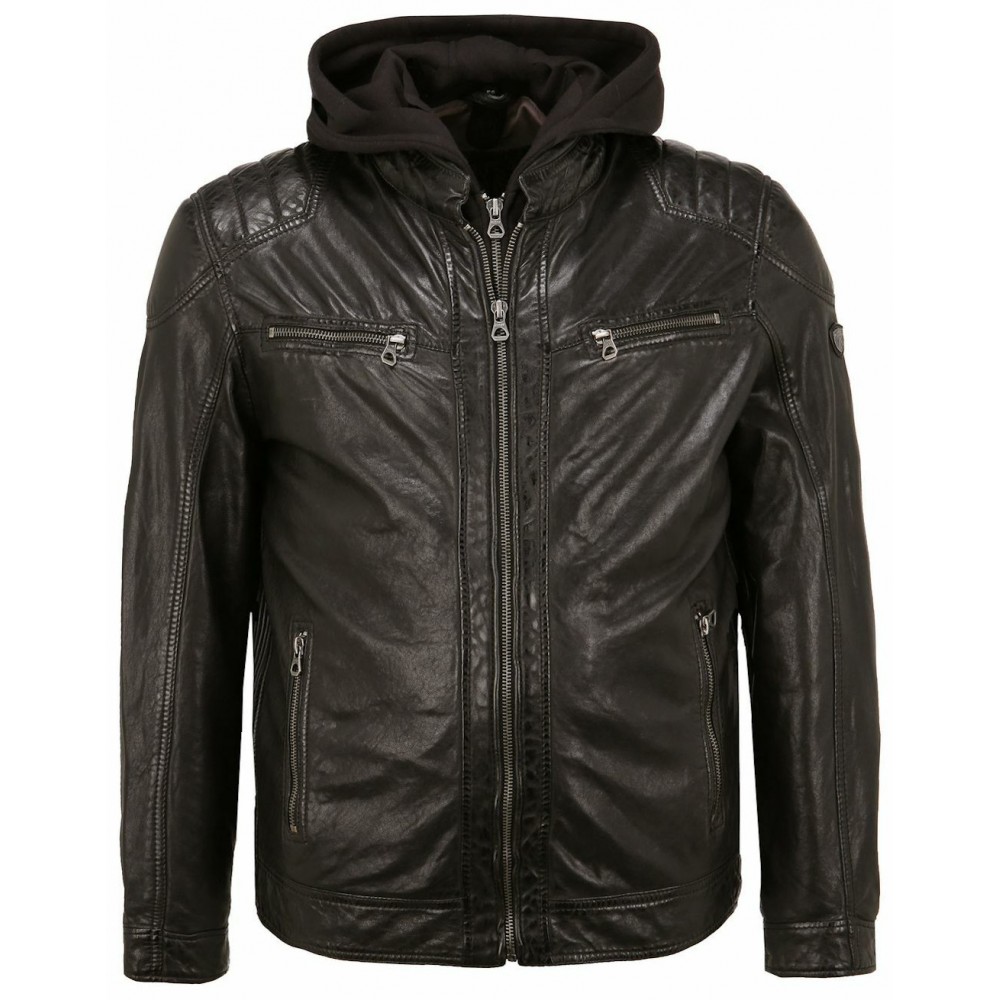 Geaca de Piele Barbati Gipsy Neagra GMVabio CF LARIV Geaca de Piele Barbati Gipsy Neagra GMVabio CF LARIV - readytowear.ro