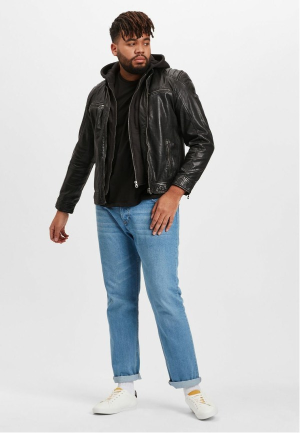Geaca de Piele Barbati Gipsy Neagra GMVabio CF LARIV – IMBRACAMINTE — fotografia 3