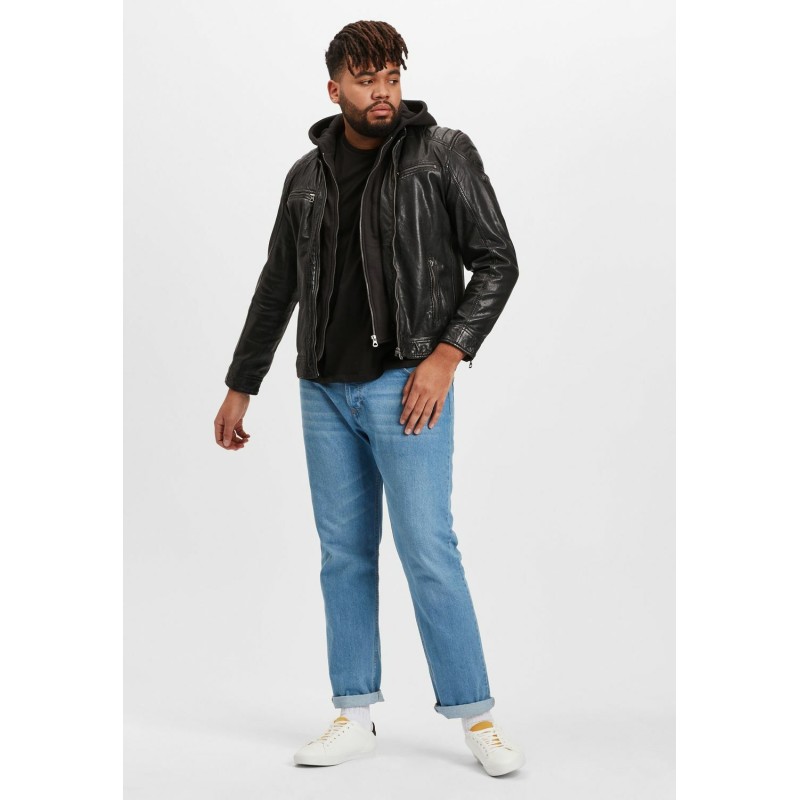 Geaca de Piele Barbati Gipsy Neagra GMVabio CF LARIV – IMBRACAMINTE