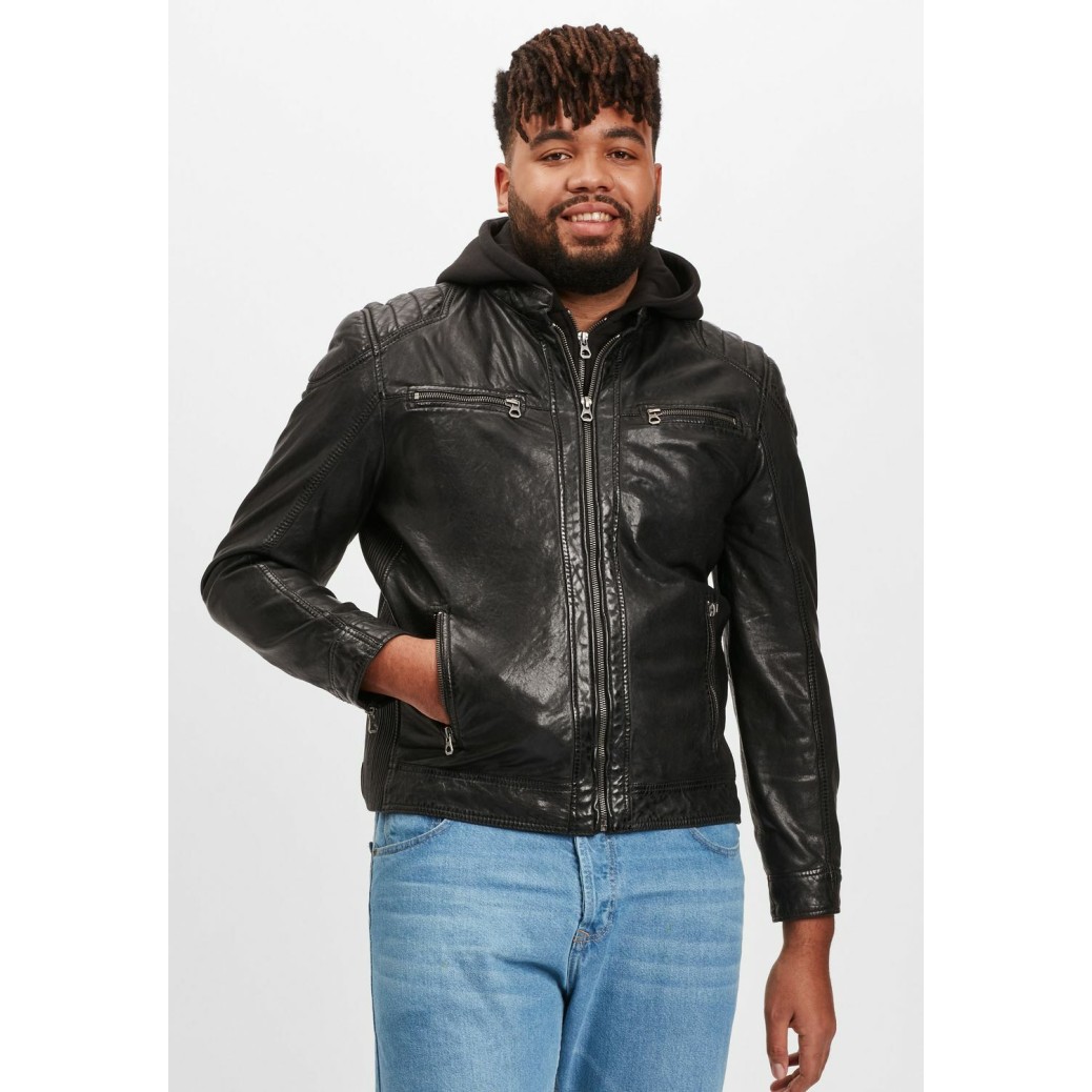 Geaca de Piele Barbati Gipsy Neagra GMVabio CF LARIV – IMBRACAMINTE