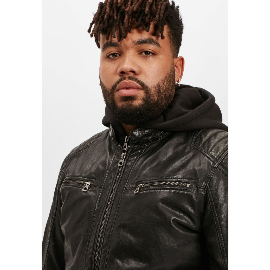 Geaca de Piele Barbati Gipsy Neagra GMVabio CF LARIV – IMBRACAMINTE