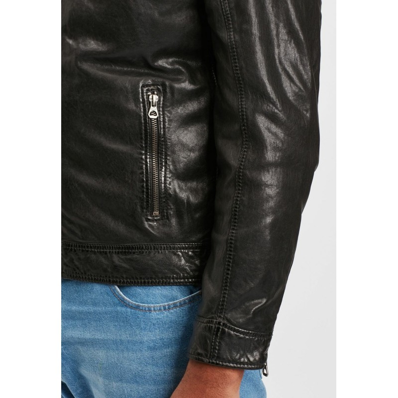 Geaca de Piele Barbati Gipsy Neagra GMVabio CF LARIV – IMBRACAMINTE