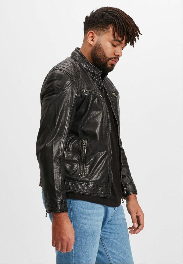 Geaca de Piele Barbati Gipsy Neagra GMVabio CF LARIV – IMBRACAMINTE — fotografia 8