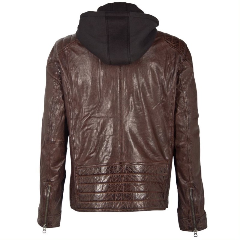 Geaca de Piele Barbati Gipsy Maro Inchis GMVabio CF LARIV – IMBRACAMINTE