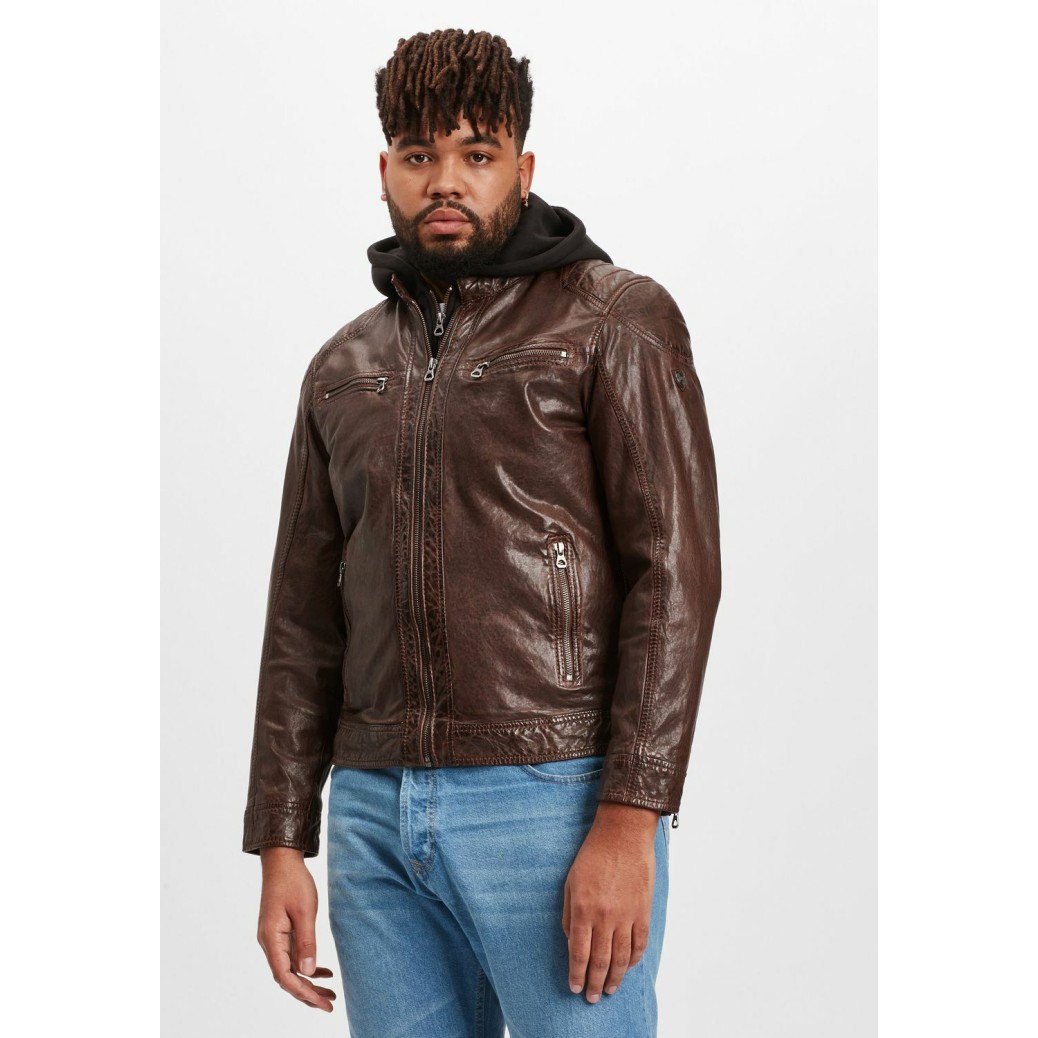 Geaca de Piele Barbati Gipsy Maro Inchis GMVabio CF LARIV – IMBRACAMINTE