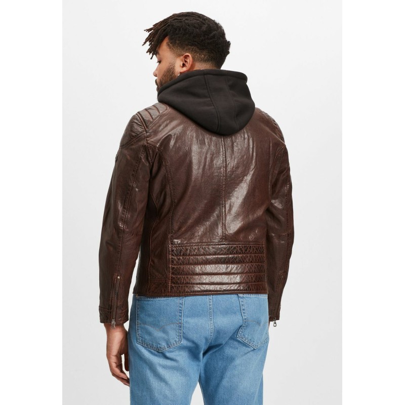 Geaca de Piele Barbati Gipsy Maro Inchis GMVabio CF LARIV – IMBRACAMINTE
