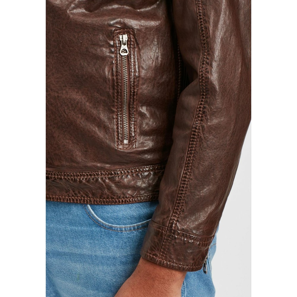 Geaca de Piele Barbati Gipsy Maro Inchis GMVabio CF LARIV Geaca de Piele Barbati Gipsy Maro Inchis GMVabio CF LARIV - readytowear.ro