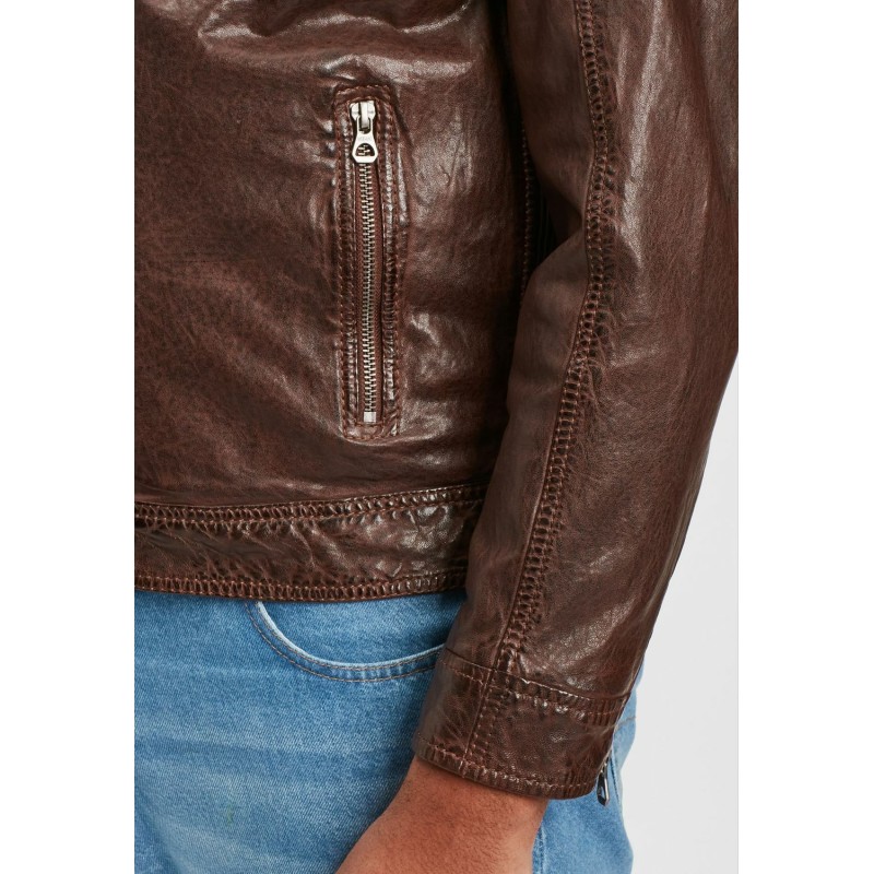 Geaca de Piele Barbati Gipsy Maro Inchis GMVabio CF LARIV – IMBRACAMINTE