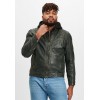 Geaca de Piele Barbati Gipsy Verde Inchis GMVabio CF LARIV geci de piele - readytowear.ro