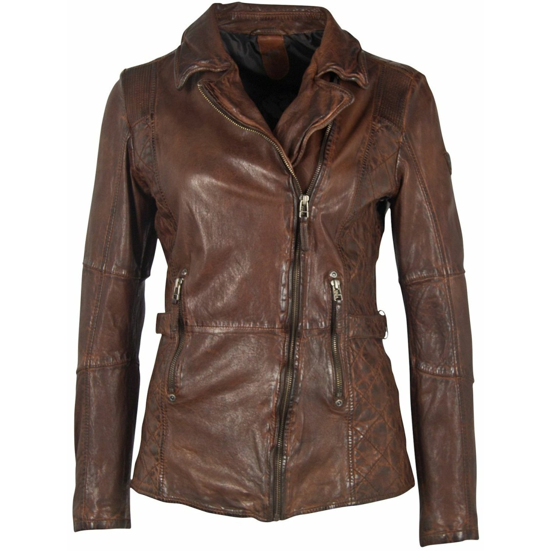 Geaca de Piele Naturala Dama Gipsy Castanie GWAdvance LGAWV – IMBRACAMINTE