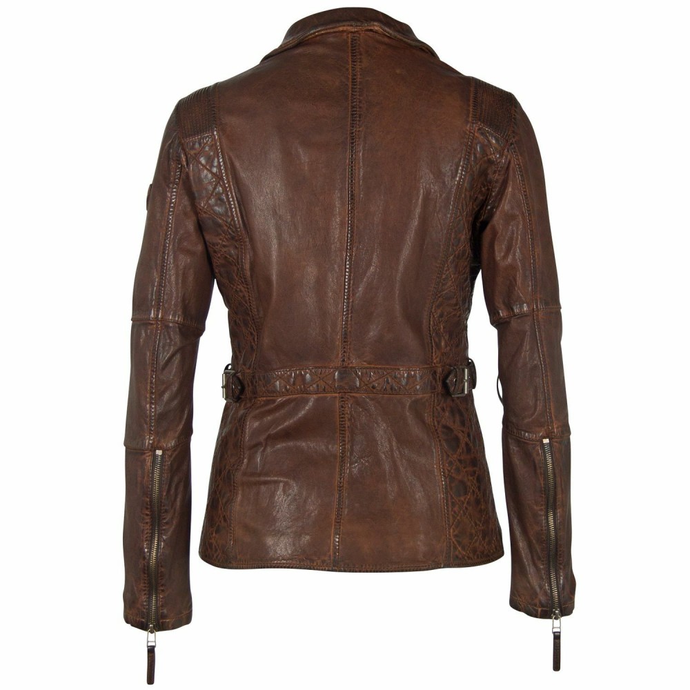 Geaca de Piele Naturala Dama Gipsy Castanie GWAdvance LGAWV Geaca de Piele Naturala Dama Gipsy Castanie GWAdvance LGAWV - readytowear.ro