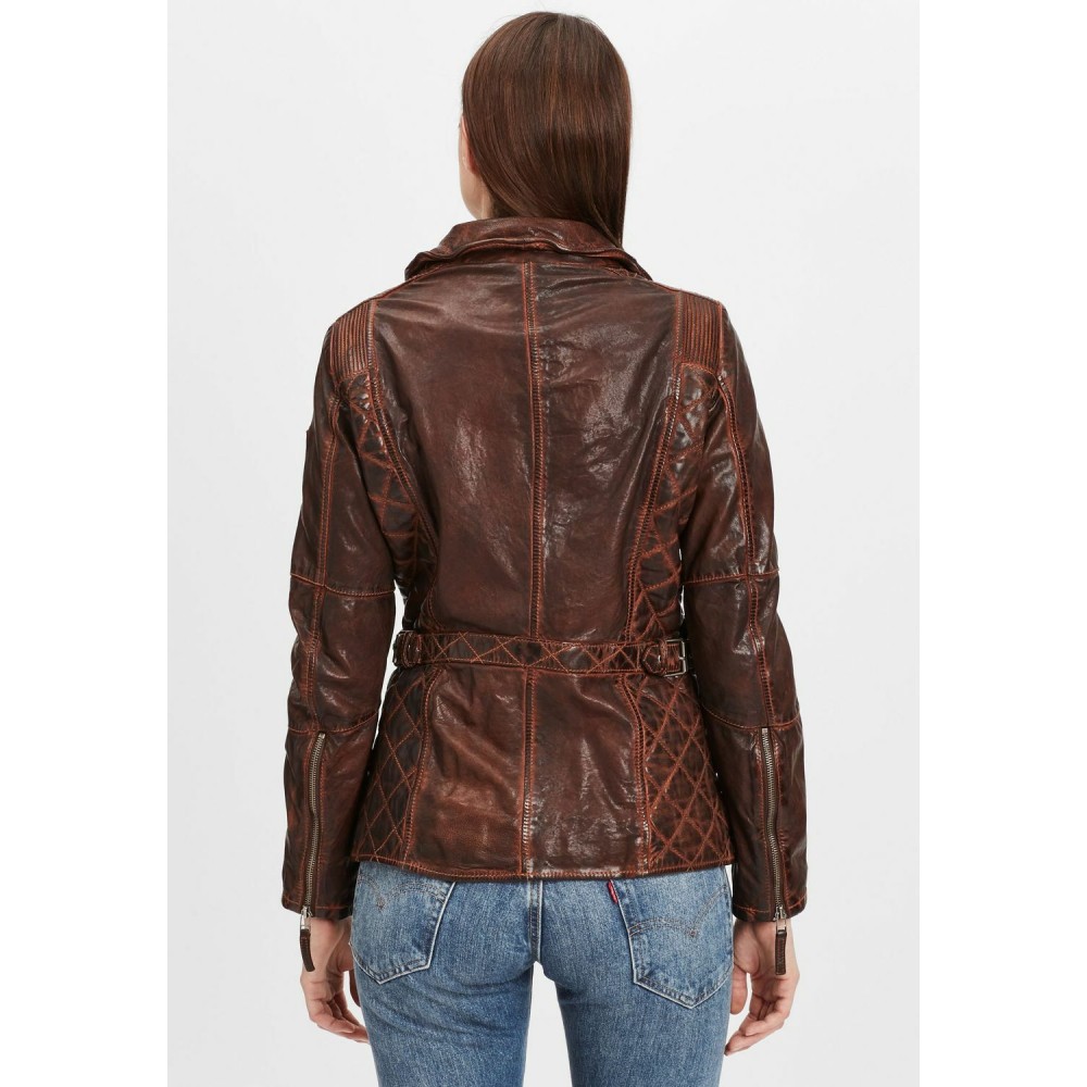 Geaca de Piele Naturala Dama Gipsy Castanie GWAdvance LGAWV Geaca de Piele Naturala Dama Gipsy Castanie GWAdvance LGAWV - readytowear.ro