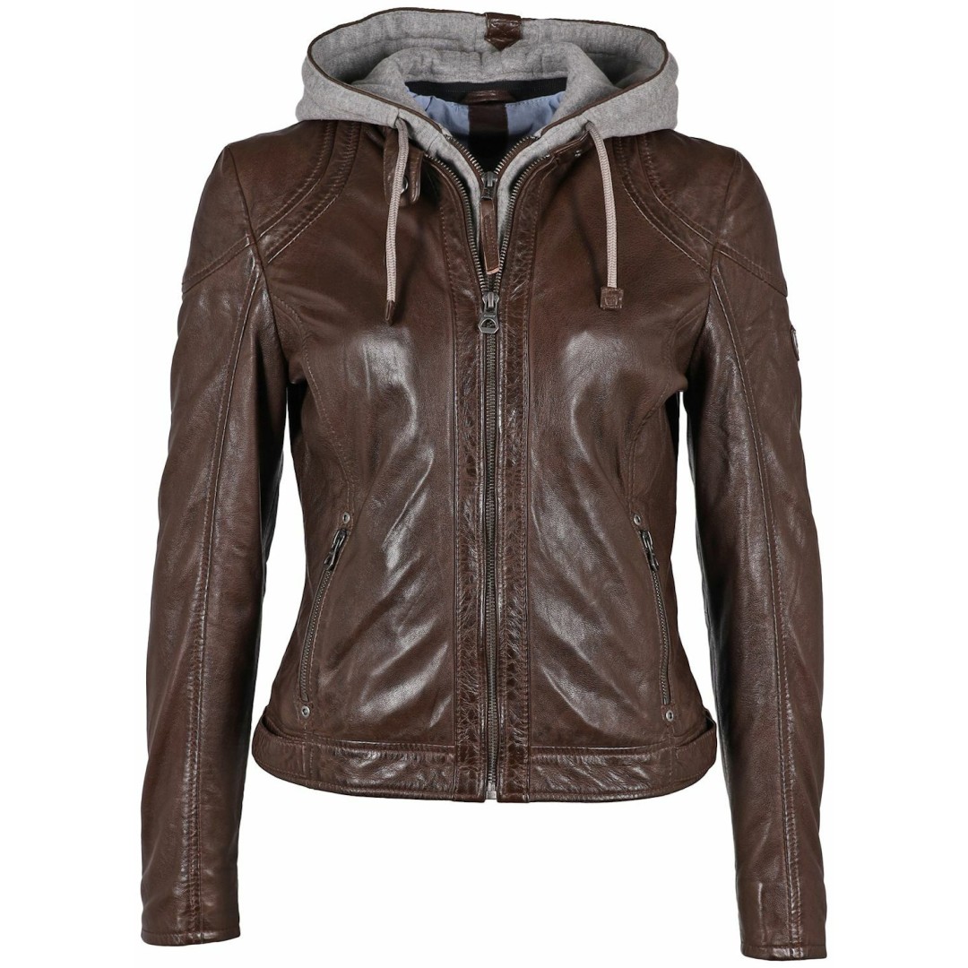 Geaca de Piele Dama Gipsy Maro Inchis GWAmmy LACUV – IMBRACAMINTE