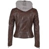 Geaca de Piele Dama Gipsy Maro Inchis GWAmmy LACUV geci de piele - readytowear.ro