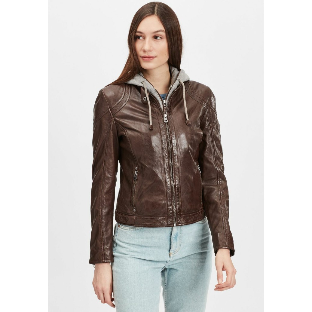 Geaca de Piele Dama Gipsy Maro Inchis GWAmmy LACUV – IMBRACAMINTE