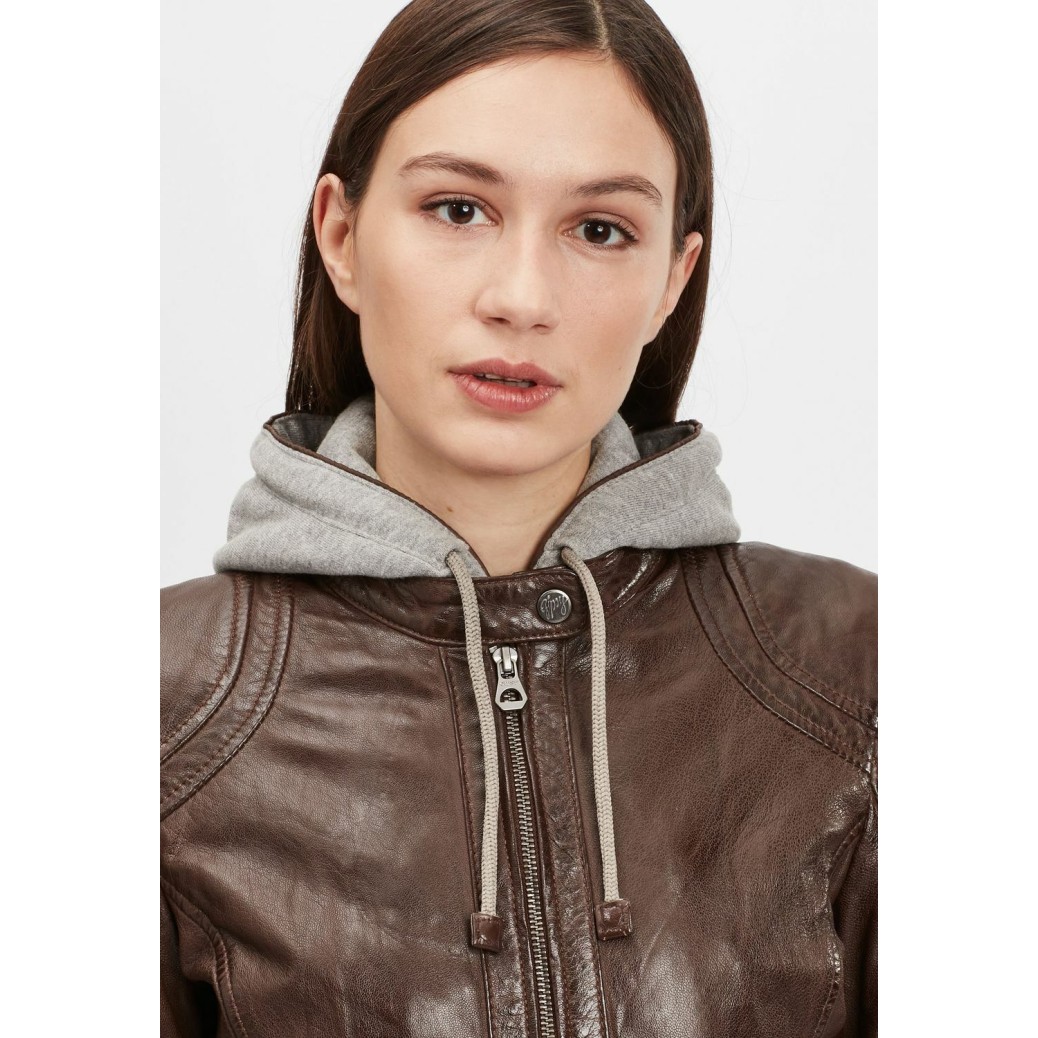 Geaca de Piele Dama Gipsy Maro Inchis GWAmmy LACUV – IMBRACAMINTE