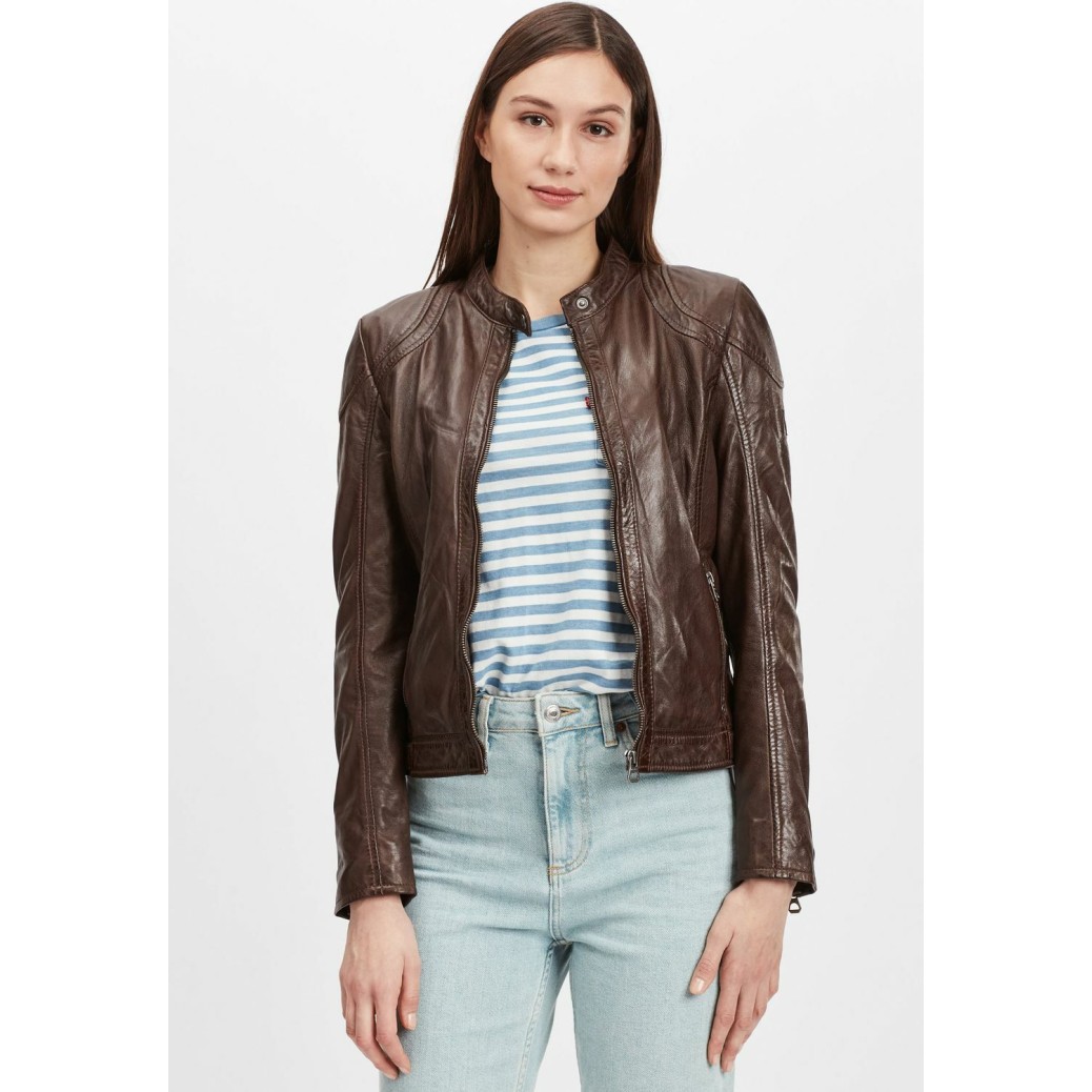 Geaca de Piele Dama Gipsy Maro Inchis GWAmmy LACUV – IMBRACAMINTE