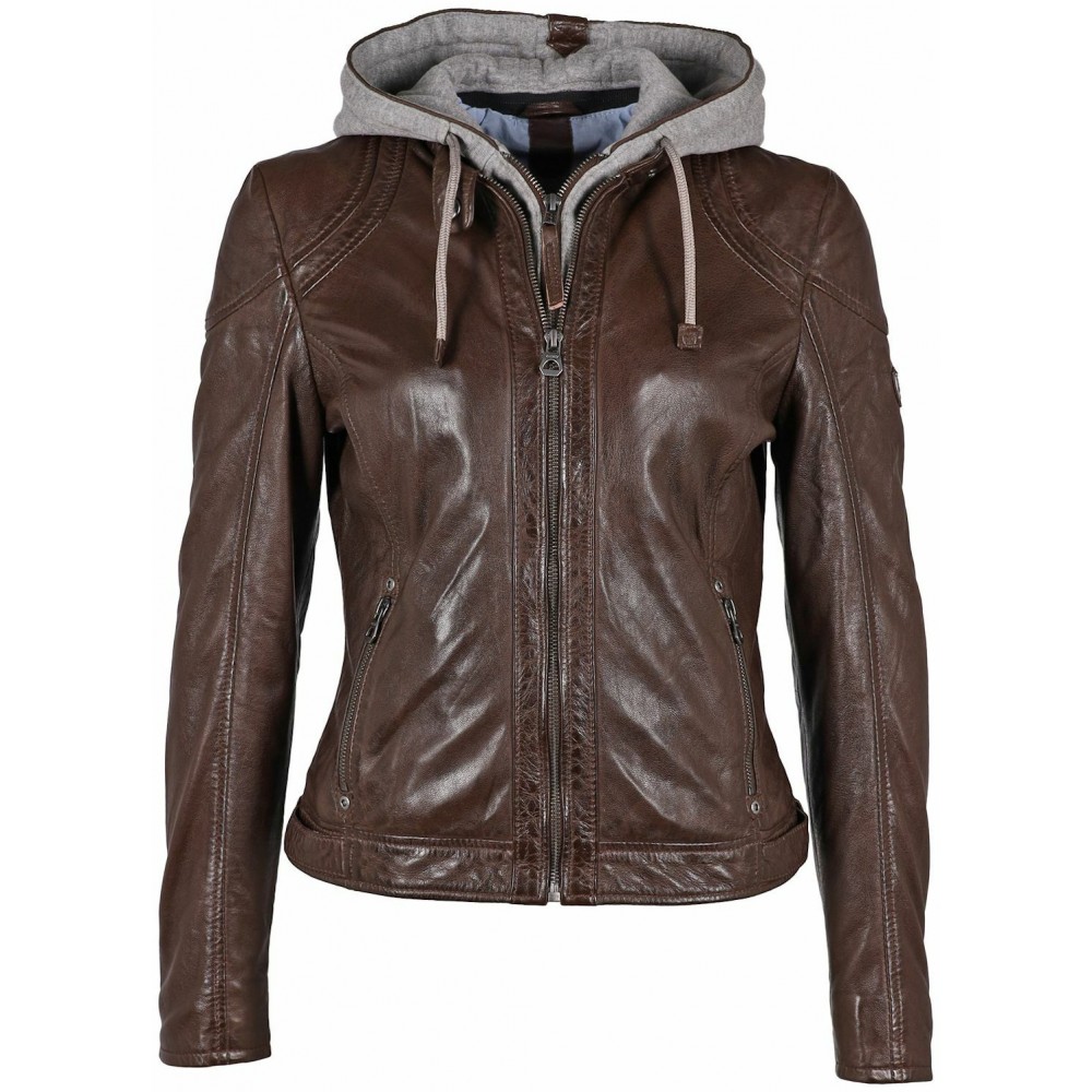 Geaca de Piele Dama Gipsy Maro Inchis GWAmmy LACUV Geaca de Piele Dama Gipsy Maro Inchis GWAmmy LACUV - readytowear
