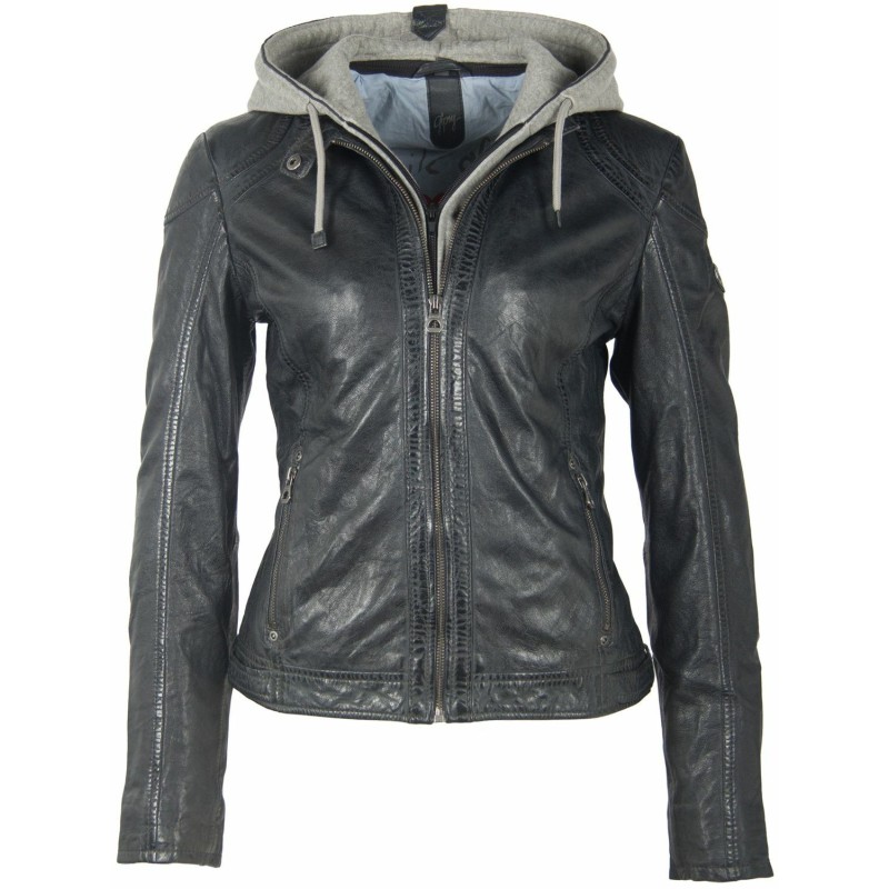 Geaca de Piele Dama Gipsy Bleumarin Inchis GWAmmy LACUV – IMBRACAMINTE