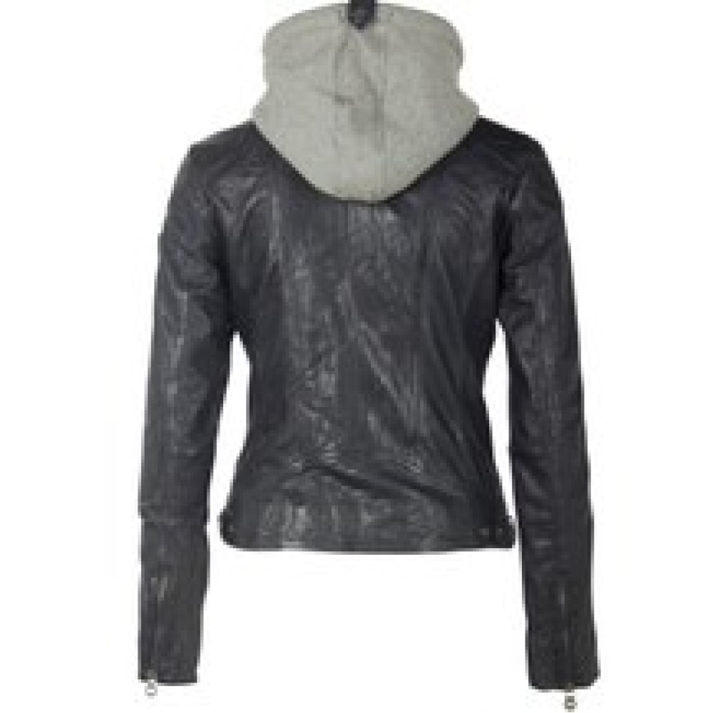 Geaca de Piele Dama Gipsy Bleumarin Inchis GWAmmy LACUV geci de piele - readytowear.ro