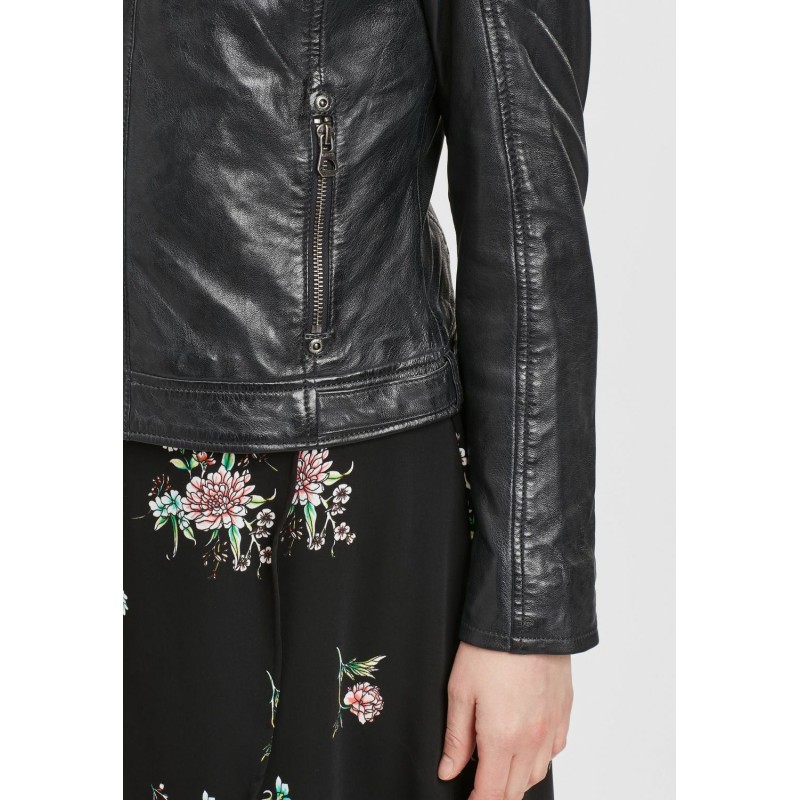 Geaca de Piele Dama Gipsy Bleumarin Inchis GWAmmy LACUV – IMBRACAMINTE