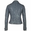 Geaca de Piele Dama Gipsy Albastru Deschis GWCeta LDAV geci de piele - readytowear.ro