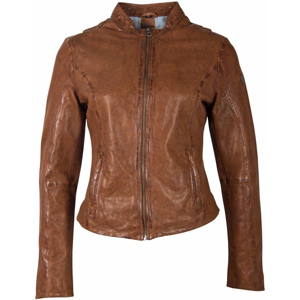 Geaca de Piele Dama Gipsy Coniac GWChanny LGAWV geci de piele - readytowear.ro
