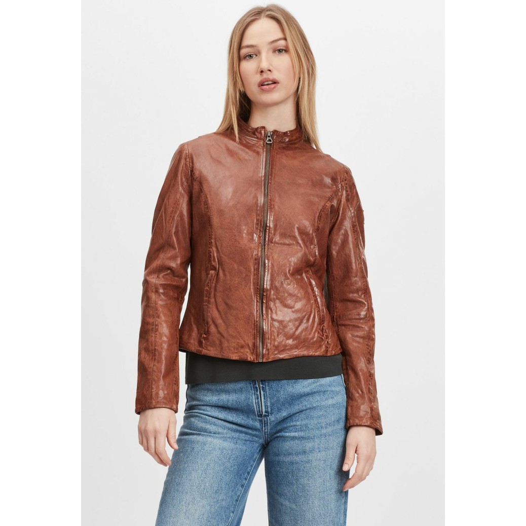 Geaca de Piele Dama Gipsy Coniac GWChanny LGAWV – IMBRACAMINTE