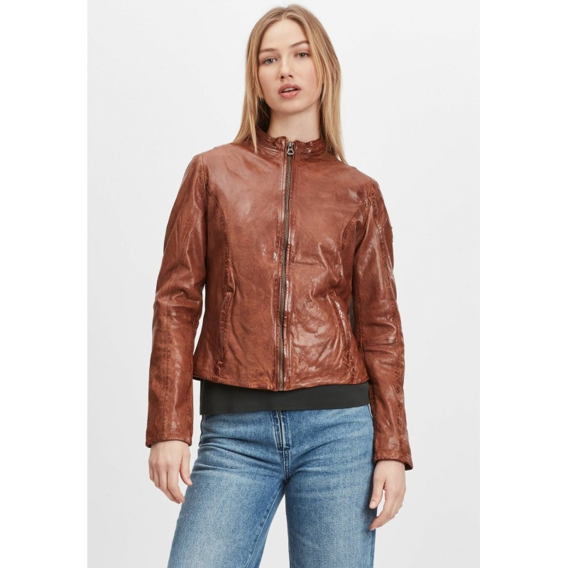 Geaca de Piele Dama Gipsy Coniac GWChanny LGAWV – IMBRACAMINTE